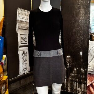 BCX color blocked sweater dress sz M